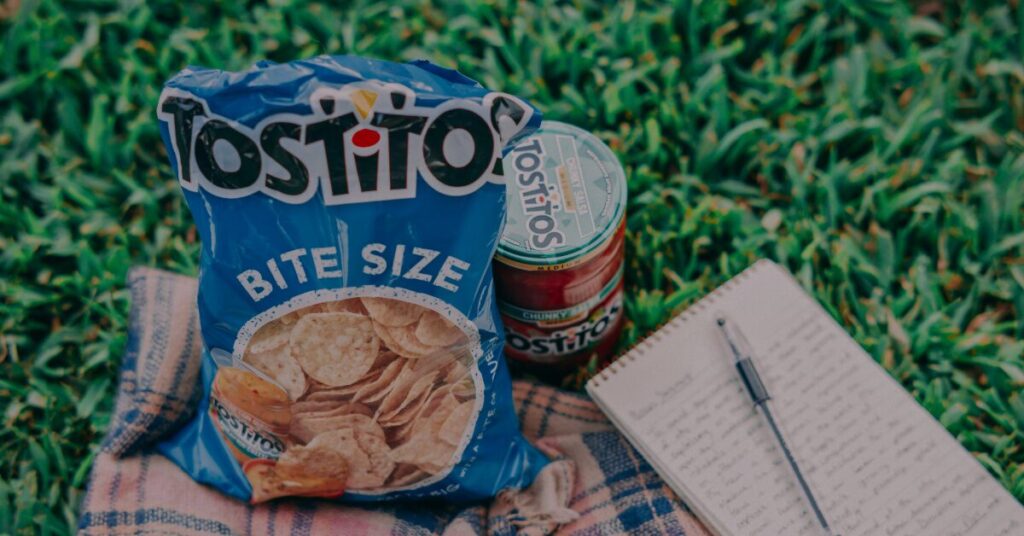 having tostitos in a picnic